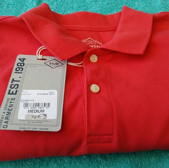 🌞[NWT] St. John's Bay Red Polo - SZ M - Picture 7 of 7